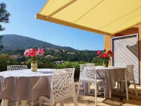 Appartement de 2 chambres avec vue sur la mer piscine partagee et terrasse amenagee a Roquebrune sur Argens a 2 km de la plage